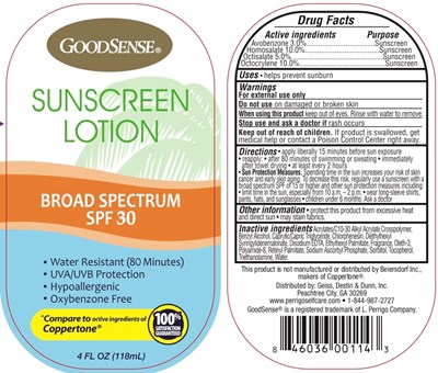 Label (Goodsense Spf 30 Lotion 4floz)